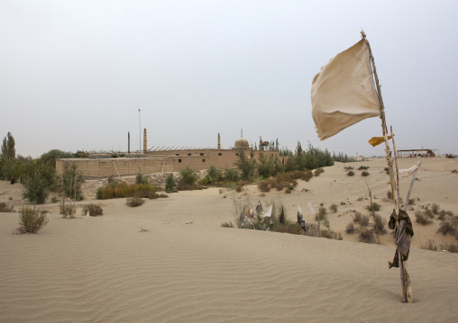 Imam Asim Mosque In The Taklamakan Desert, Xinjiang Uyghur Autonomous Region, China