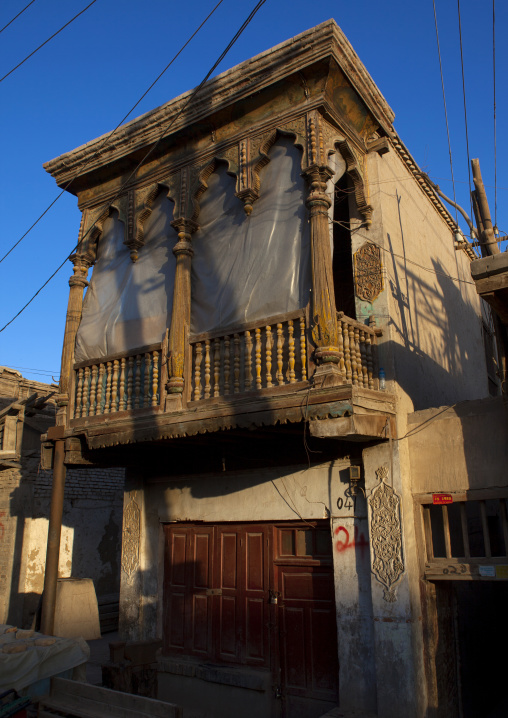 Old Uyghur House, Yarkand, Xinjiang Uyghur Autonomous Region, China