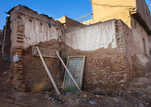 Demolished House, Old Town Of Kashgar, Xinjiang Uyghur Autonomous Region, China