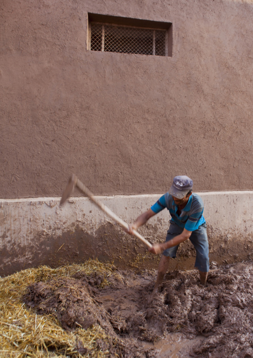 Rebuilding Houses, Old Town Of Kashgar, Xinjiang Uyghur Autonomous Region, China