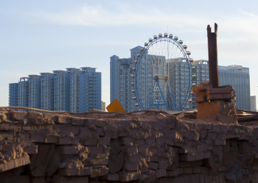 New Town seen from the old town Kashgar, Xinjiang Uyghur Autonomous Region, China