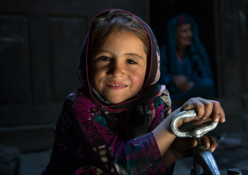 Portrait of an afghan girl, Badakhshan province, Qazi deh, Afghanistan