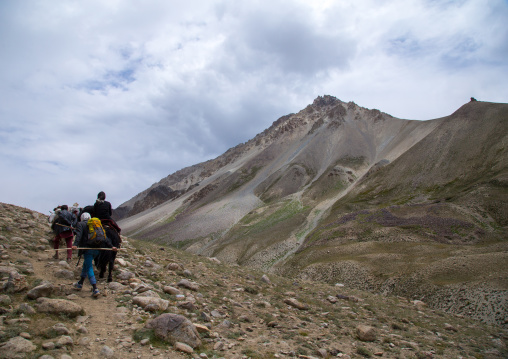 Treck in the pamir mountains with yaks, Big pamir, Wakhan, Afghanistan