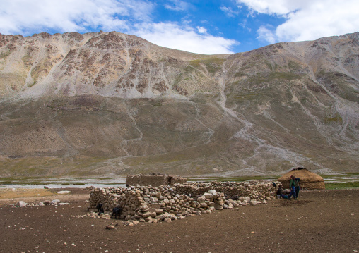 Wakhi village in the mountains, Big pamir, Wakhan, Afghanistan