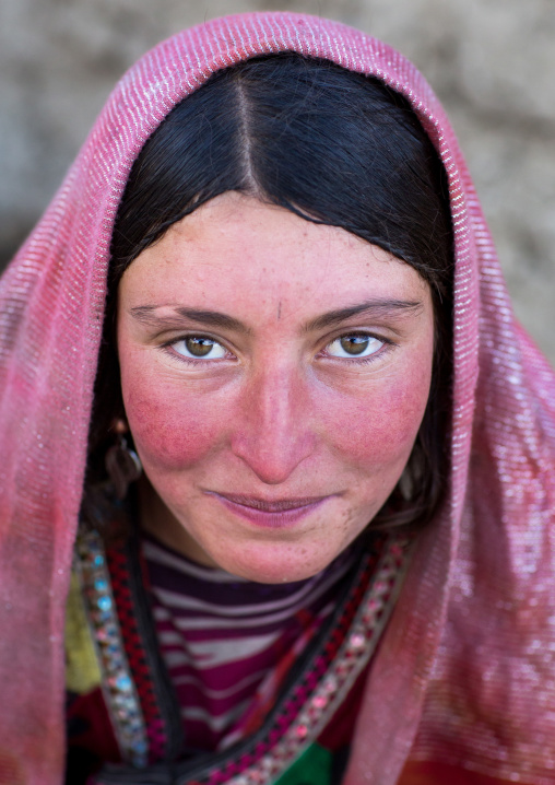 Portrait of a wakhi nomad woman, Big pamir, Wakhan, Afghanistan