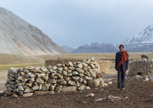 Wakhi teenage boy in his village, Big pamir, Wakhan, Afghanistan