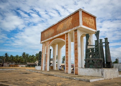 Benin, West Africa, Ouidah, memorial at door of no return, major slave port during trans-atlantic slave trade