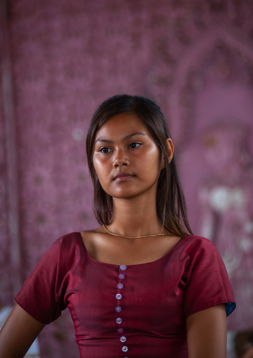 Cambodian dancer during a training session of the National ballet, Phnom Penh province, Phnom Penh, Cambodia