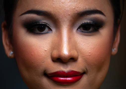 Cambodian dancer during a training session of the National ballet, Phnom Penh province, Phnom Penh, Cambodia