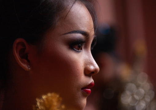 Cambodian dancer during a training session of the National ballet, Phnom Penh province, Phnom Penh, Cambodia