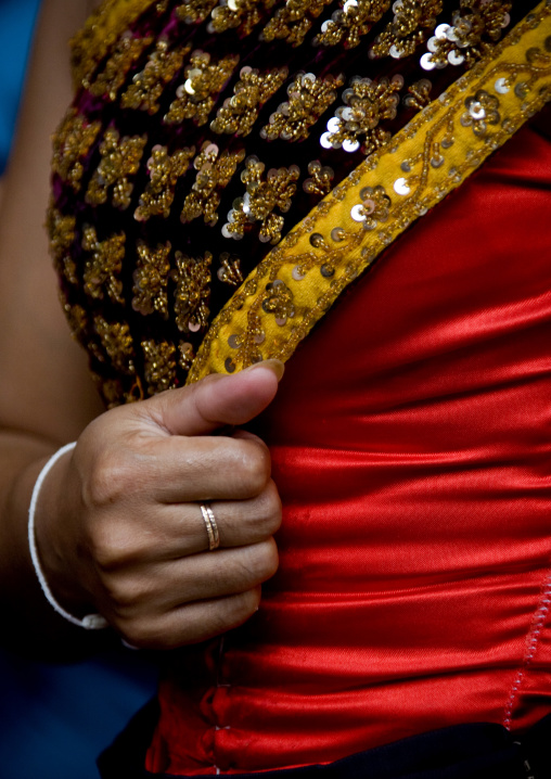 Cambodian dancer during a training session of the National ballet, Phnom Penh province, Phnom Penh, Cambodia