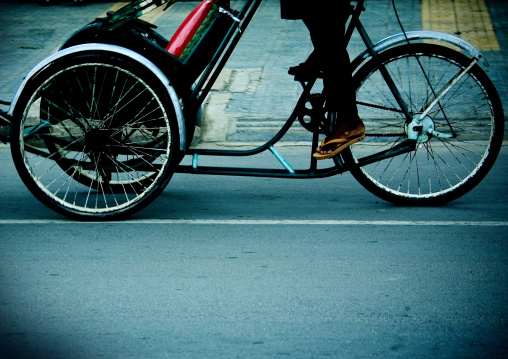 Pedicab in the street, Phnom Penh province, Phnom Penh, Cambodia