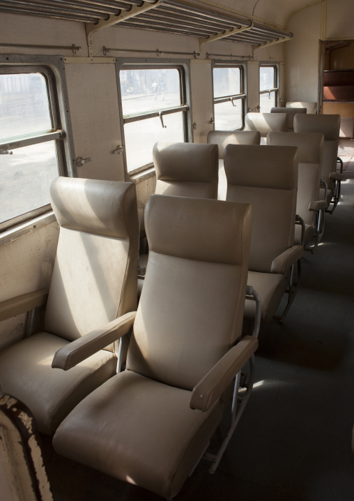 Inside Djibouti Addis Ababa Old Train First Class, Dire Dawa Train Station, Ethiopia