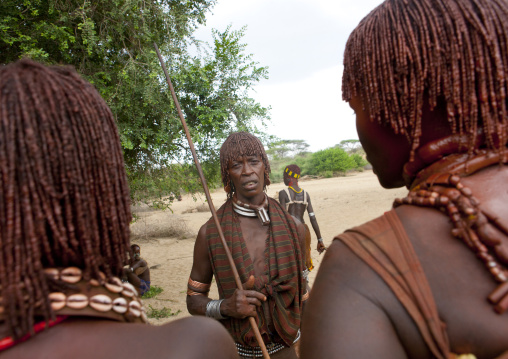 Hamer Women Celebrating Bull Jumping Ceremony, Turmi, Omo Valley, Ethiopia