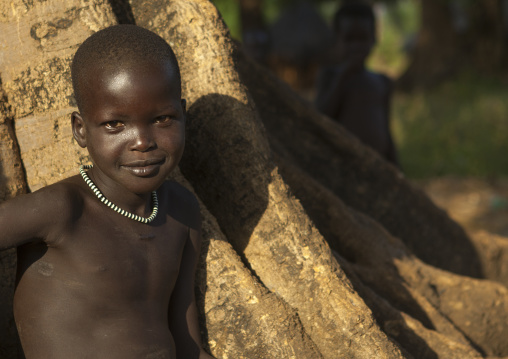 Anuak Child Boy In Abobo, The Former Anuak King Village, Gambela Region, Ethiopia