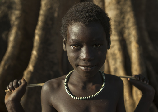 Anuak Child Boy In Abobo, The Former Anuak King Village, Gambela Region, Ethiopia