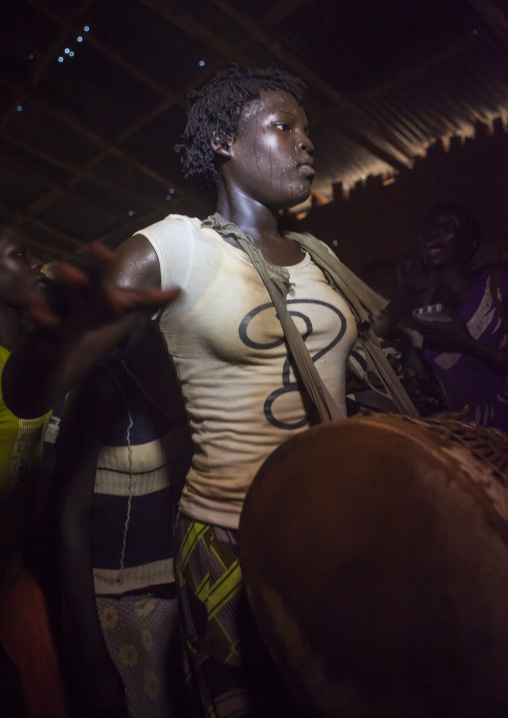 Majang Tribe Celebrating A Catholic Sunday Church Service, Kobown, Ethiopia