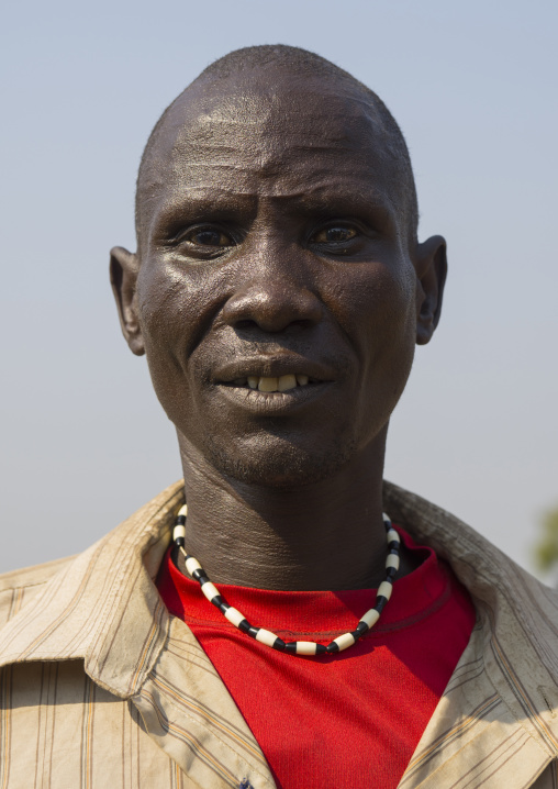 Nuer Tribe Man With Gaar Facial Markings, Gambela, Ethiopia