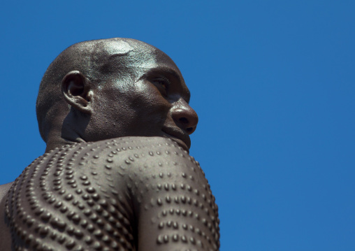 Topossa Man With Scarifications On His Body, Kangate, Omo Valley, Ethiopia