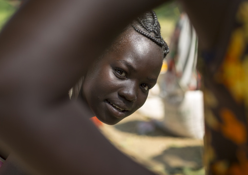 Anuak Tribe Woman With Nice Hairstyle, Gambela, Ethiopia