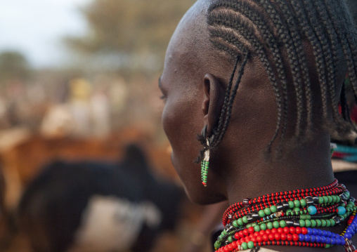 Bashada Tribe Warrior During A Bull Jumping Ceremony, Dimeka, Omo Valley, Ethiopia