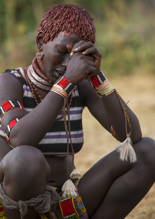 Bashada Tribe During A Bull Jumping Ceremony, Dimeka, Omo Valley, Ethiopia