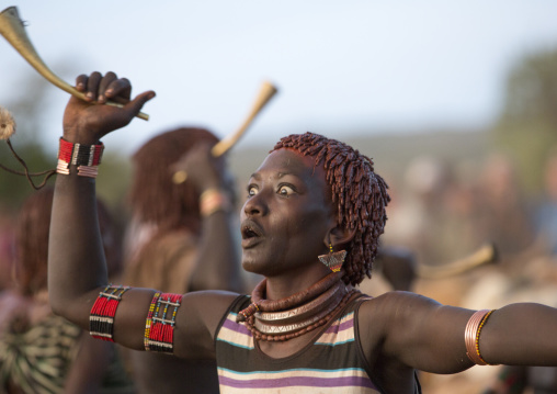 Bashada Tribe Women Whipped During A Bull Jumping Ceremony, Dimeka, Omo Valley, Ethiopia