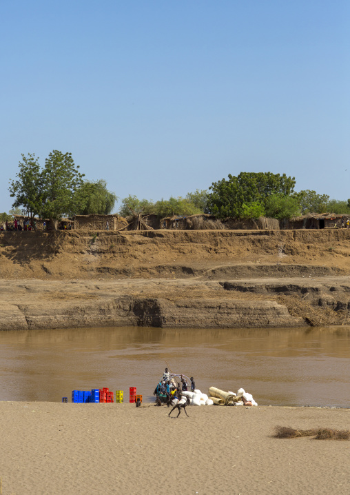 Omo River Banks, Kangate, Omo Valley, Ethiopia