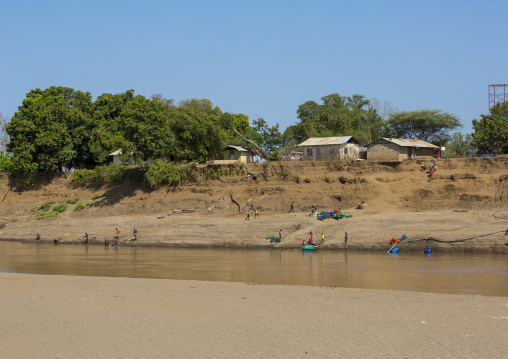 Omo River Banks, Kangate, Omo Valley, Ethiopia