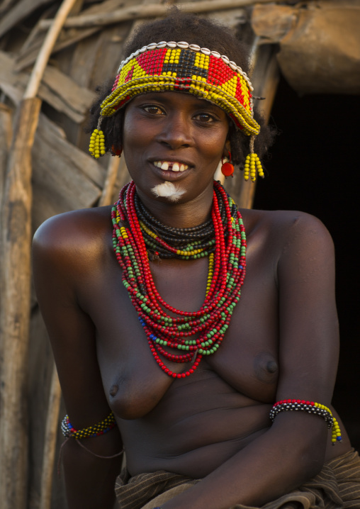 Mrs Gnikoriyo, Dassanech Tribe Woman, Omorate, Omo Valley, Ethiopia