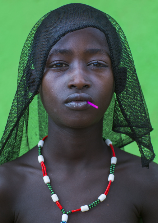 Young Maze Hamer Tribe Whipper, Key Afer, Omo Valley, Ethiopia