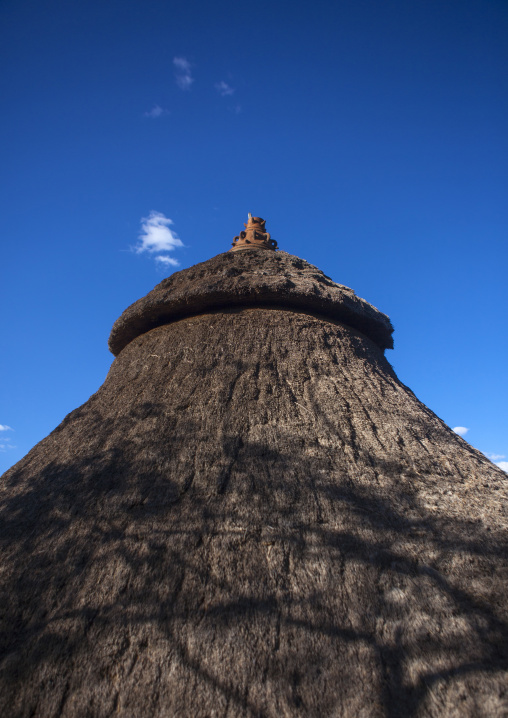 Konso Tribe Traditional Houses With Pots On The Top, Konso, Omo Valley, Ethiopia