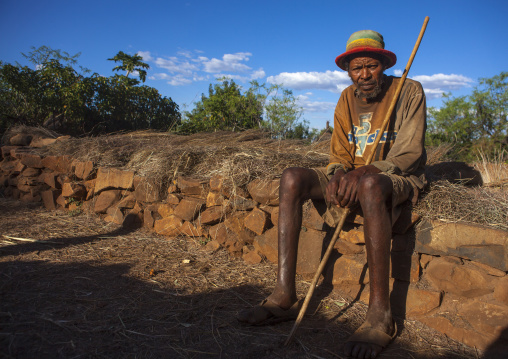 Old Man From Konso Tribe, Konso, Ethiopia