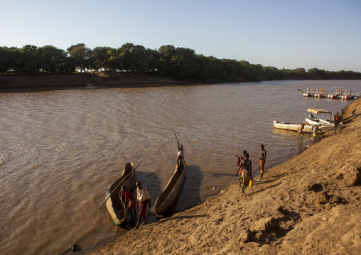 Omo River Banks, Kangate, Omo Valley, Ethiopia