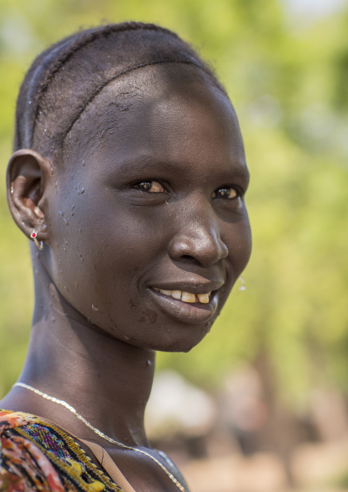 Anuak Tribe Woman With Nice Hairstyle, Gambela, Ethiopia