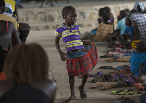 Children During A Catholic Sunday Church Service, Gambela, Ethiopia