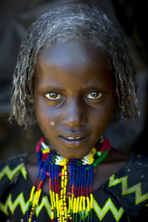 Borana Tribe Girl With Butter On Her Hair, Yabelo, Ethiopia