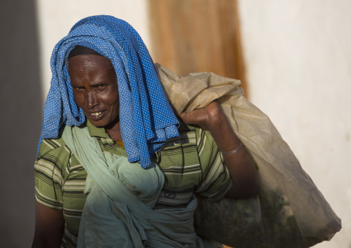 Woman In The Narrow Streets Of The Old Town, Harar, Ethiopia