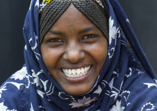 Afar Tribe Woman With Sharpened Teeth, Assaita, Afar Regional State, Ethiopia