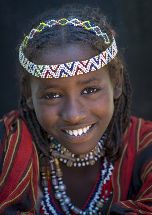 Afar Tribe Woman With Sharpened Teeth, Assaita, Afar Regional State, Ethiopia