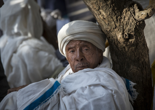 Pilgrim At Timkat Festival, Lalibela, Ethiopia