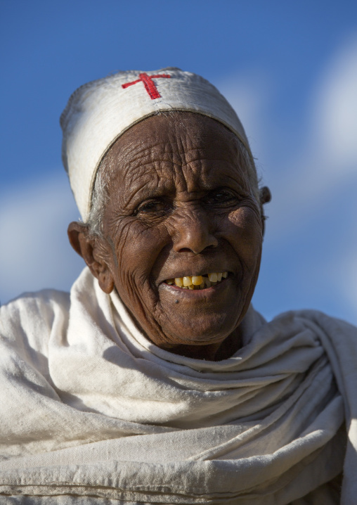 Ethiopian Orthodox Woman Celebrating The Timkat Epiphany Festival, Lalibela, Ethiopia