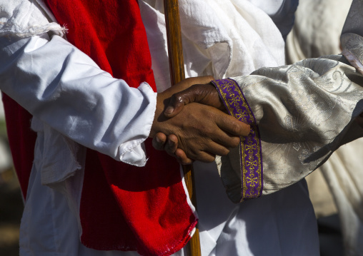 Thiopian Orthodox Priest During The Timkat Epiphany Festival, Lalibela, Ethiopia