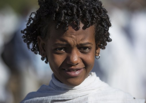 Orthodox Pilgrim At Timkat Festival, Lalibela, Ethiopia