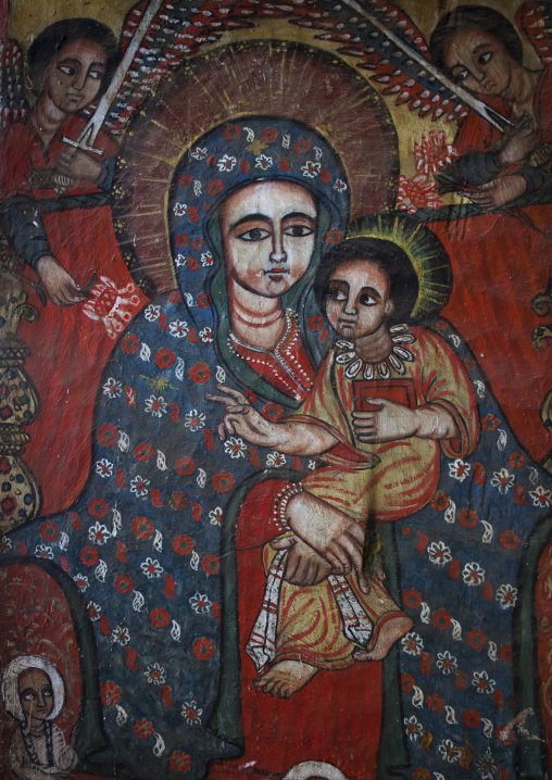 Ora Kidane Merhet Church Mural Painting, Bahir Dar, Ethiopia