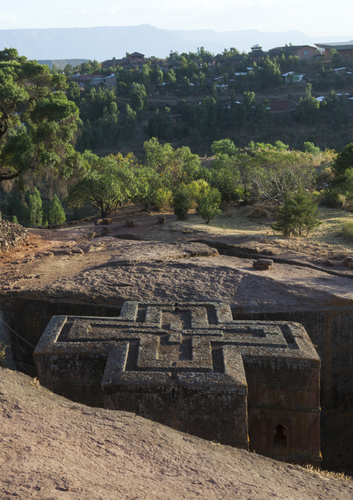 Monolithic Rock-cut Church Of Bete Giyorgis, Lalibela, Ethiopia