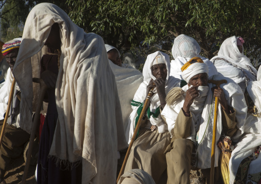 Orthodox Pilgrims At Timkat Festival, Lalibela, Ethiopia