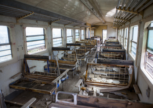 Inside Djibouti Addis Ababa Old Train Third Class, Dire Dawa Train Station, Ethiopia