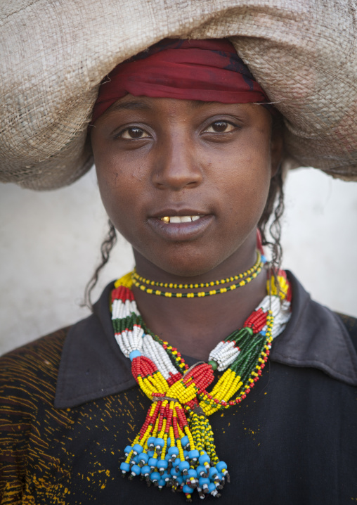 Harari Woman In Traditional Costume, Harar, Ethiopia