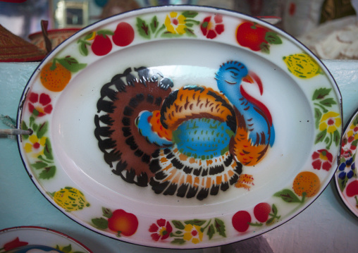 Enamel Plate Inside An Harari House, Harar, Ethiopia